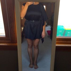 Silk little black dress
